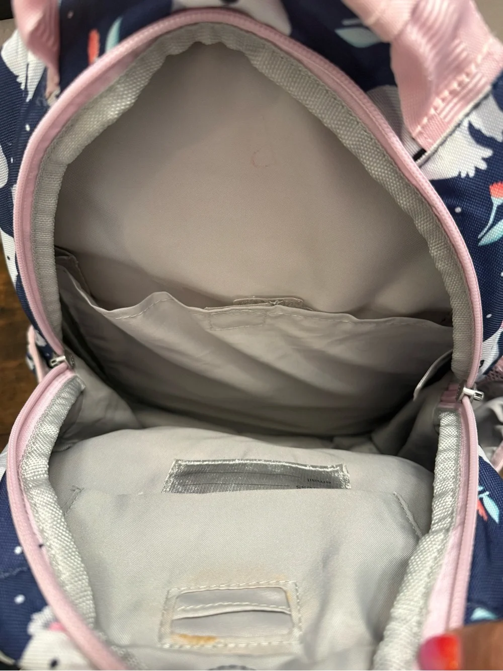 Pottery Barn Kids Mackenzie Pink Navy Koala Print Backpack Small